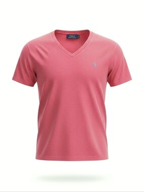 Polo Ralph Lauren V Neck T Shirt Cotton Jersey Knit Tee Size XXL 48 inch chest